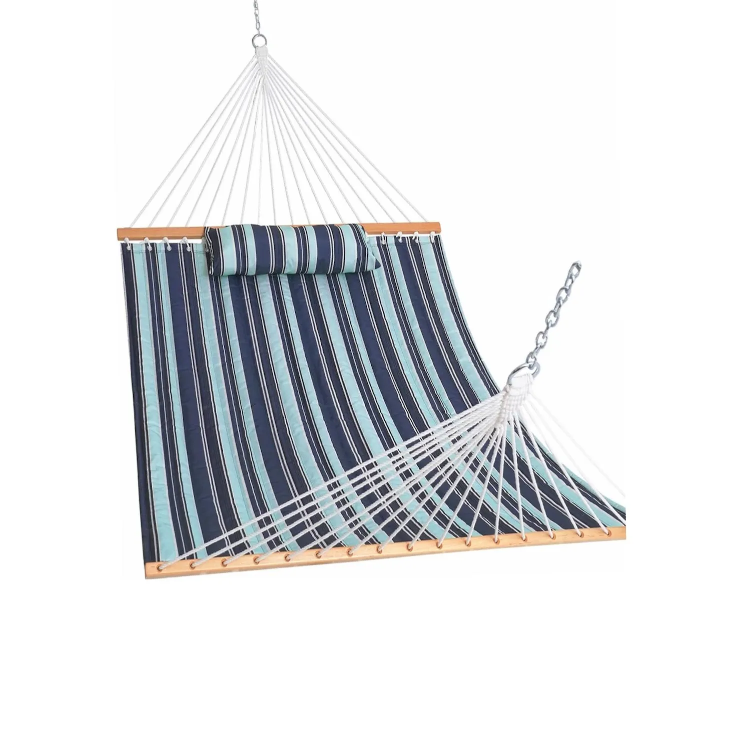 12 FT Large Double Stripes Quilted Hammock