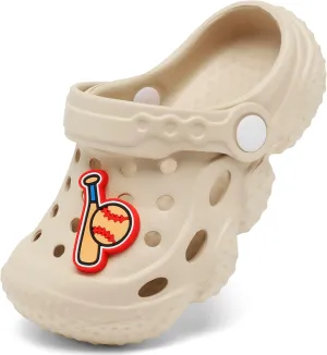 ChayChax Kid's Garden Clogs Cute Slides Sandals Toddlers Beach Pool Shower Shoes with Non-Slip Sole