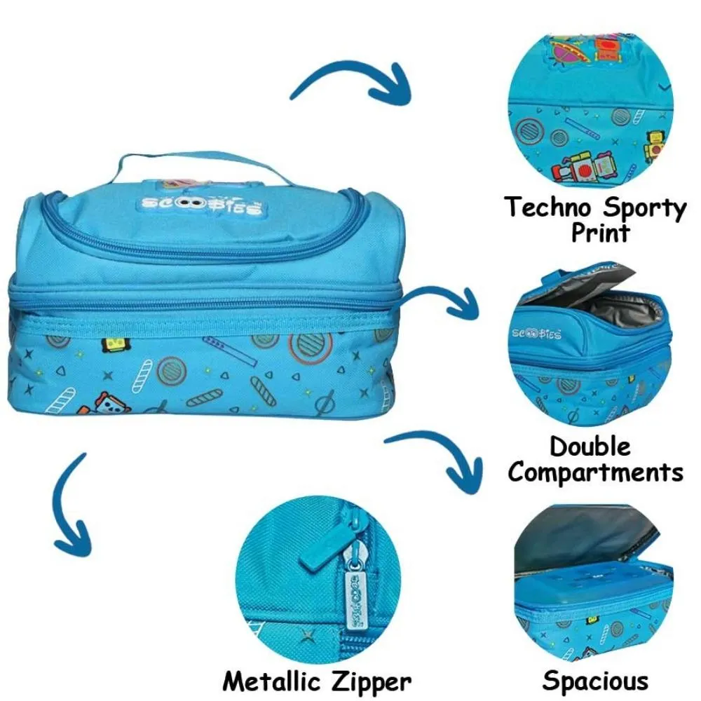 Fab N Dab Lunchbag | Insulated | Vibrant Colours |  Applique badge work | Dapper Design