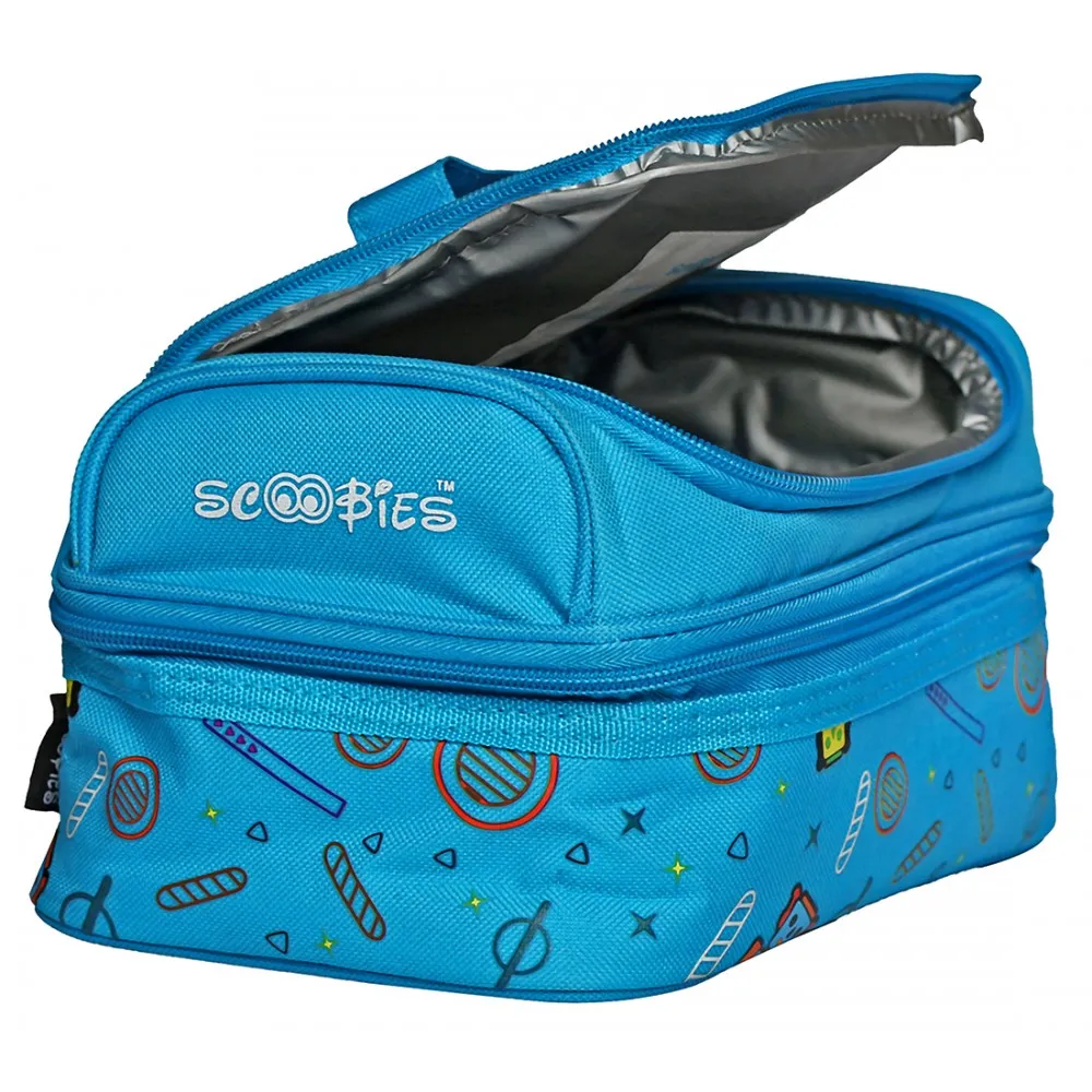 Fab N Dab Lunchbag | Insulated | Vibrant Colours |  Applique badge work | Dapper Design